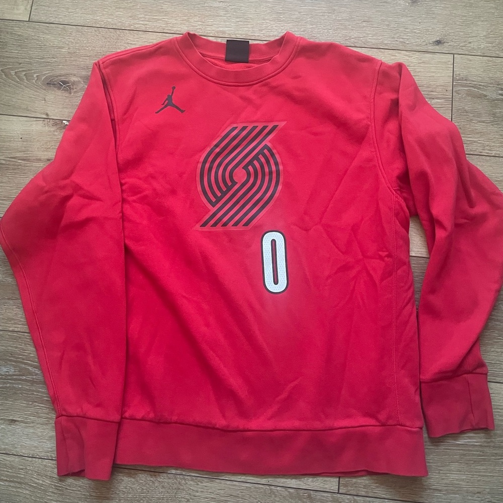 Jordan Brand Portland Trail Blazers Damian Lillard Sweatshirt Size L